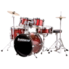Ludwig 5-piece Junior Drum Set with Cymbals and Hardware - Wine Red KTSLJR1064DIR